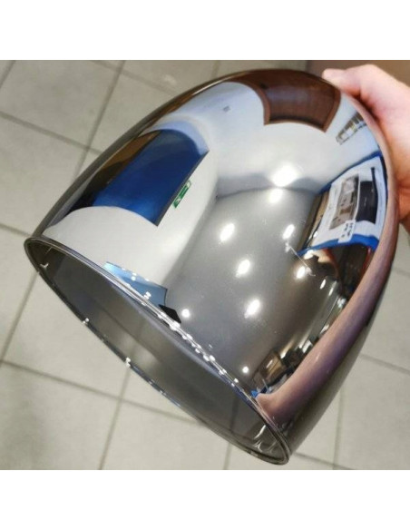 Szklana lampa wisząca RONDA w chromie z trzema kloszami - nowoczesny akcent do salonu i przestrzeni komercyjnych