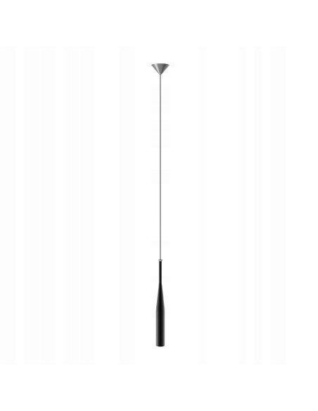 Lampa wisząca CONTE w kolorze czarno-białym - nowoczesny element dekoracyjny do kuchni i biura z gwintem G9.