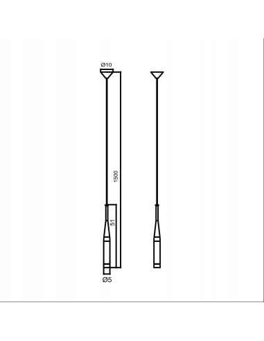 Lampa wisząca CONTE w kolorze czarno-białym - nowoczesny element dekoracyjny do kuchni i biura z gwintem G9.