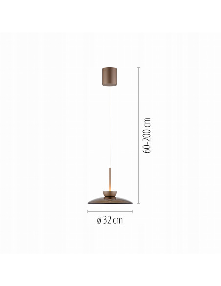 Lampa sufitowa Pure Moon LED - Nowoczesna elegancja z dwustronnym oświetleniem do każdego wnętrza