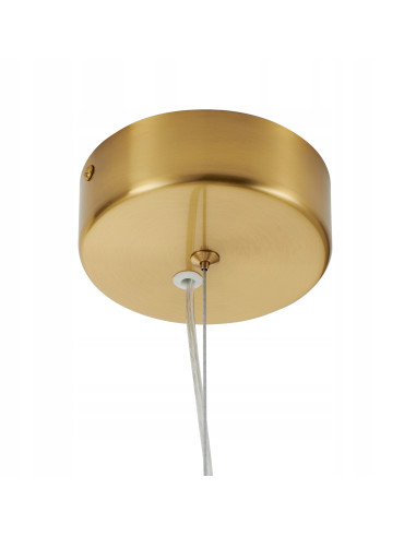 Lampa wisząca BRILLA LED złota z białymi kloszami - elegancka i nowoczesna dekoracja do wnętrz