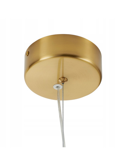 Lampa wisząca BRILLA LED złota z białymi kloszami - elegancka i nowoczesna dekoracja do wnętrz