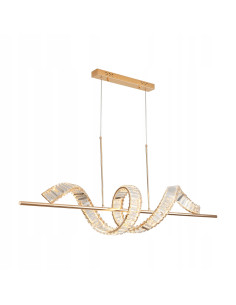 Lampa wisząca RITZ w stylu glamour z kryształami i LED, luksusowe oświetlenie do nowoczesnych wnętrz i hoteli