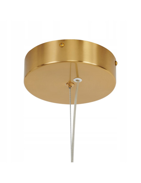 Lampa wisząca BRILLA-6 LED - złota elegancja z białymi kloszami, idealna do kuchni i jadalni od Step into design