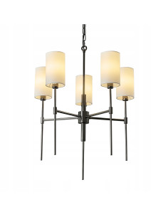 Żyrandol DARLING 5-punktowy w czarnym chromie - nowoczesna lampa do eleganckich wnętrz i stylowych przestrzeni