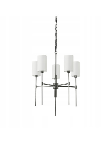 Żyrandol DARLING 5-punktowy w czarnym chromie - nowoczesna lampa do eleganckich wnętrz i stylowych przestrzeni