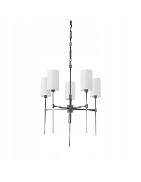 Żyrandol DARLING 5-punktowy w czarnym chromie - nowoczesna lampa do eleganckich wnętrz i stylowych przestrzeni