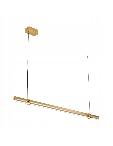 Lampa wisząca złota LOVELY 120 cm LED ze szklanym kloszem – elegancja i nowoczesność do każdego wnętrza