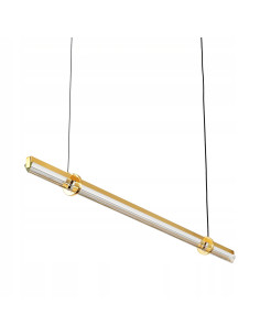 Lampa wisząca LOVELY z kryształowym kloszem — Złota elegancja do jadalni i salonu w nowoczesnym stylu