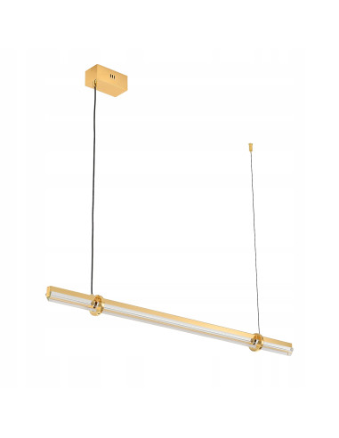 Lampa wisząca LOVELY z kryształowym kloszem — Złota elegancja do jadalni i salonu w nowoczesnym stylu