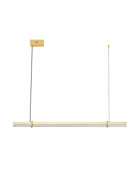 Lampa wisząca LOVELY z kryształowym kloszem — Złota elegancja do jadalni i salonu w nowoczesnym stylu