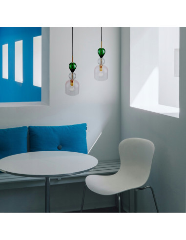 Lampa wisząca PASTELLO PINK ze szkła kolorowego - nowoczesny akcent dekoracyjny do eleganckich wnętrz