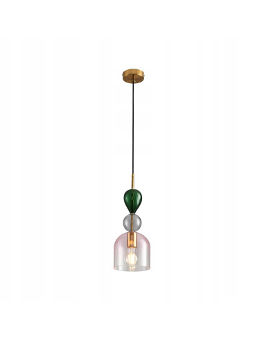 Lampa wisząca PASTELLO PINK ze szkła kolorowego - nowoczesny akcent dekoracyjny do eleganckich wnętrz
