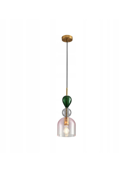 Lampa wisząca PASTELLO PINK ze szkła kolorowego - nowoczesny akcent dekoracyjny do eleganckich wnętrz