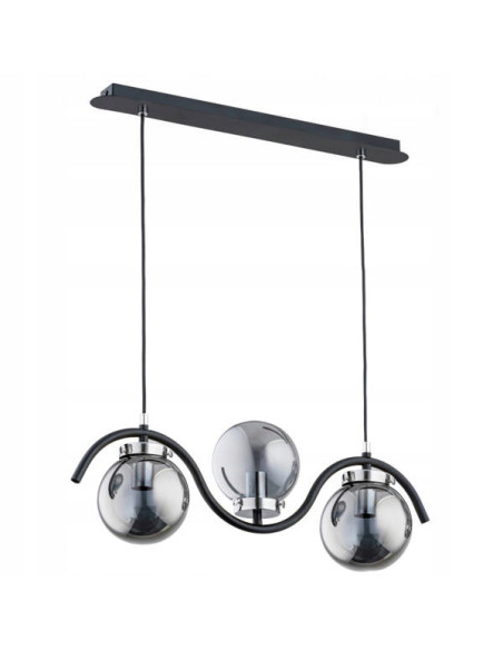 Nowoczesny Żyrandol Korda Chrom z Kropelkami Rtęci - Elegancka Lampa Wisząca do Wnętrz w Stylu Industrialnym