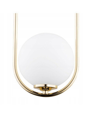 Lampa wisząca NOVAL w złotej ramie – nowoczesny zwis glamour do jadalni i holu, elegancka i stylowa oferta