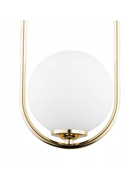 Lampa wisząca NOVAL w złotej ramie – nowoczesny zwis glamour do jadalni i holu, elegancka i stylowa oferta