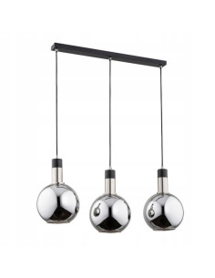Lampa wisząca MAYA CHROM, nowoczesna lampa dekoracyjna z trzema szklanymi kloszami, idealna do różnych wnętrz