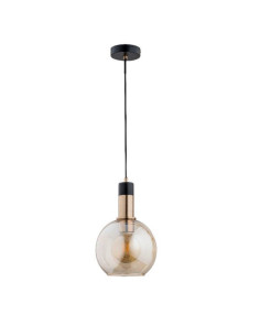 Lampa wisząca MAYA GOLD - elegancki minimalistyczny klosz z akcentami złota do nowoczesnych wnętrz