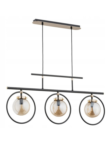 Lampa wisząca VASIDO w stylu japońskim z metalowymi akcentami złotymi – elegancka dekoracja do nowoczesnych wnętrz