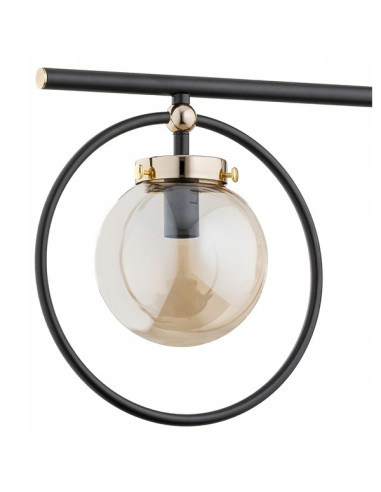 Lampa wisząca VASIDO w stylu japońskim z metalowymi akcentami złotymi – elegancka dekoracja do nowoczesnych wnętrz