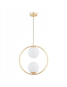 Lampa AVIA Glamour - nowoczesna złota lampa z białymi kloszami do eleganckich wnętrz i łazienek.