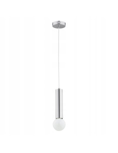 Lampa wisząca JAZZ w srebrnym, minimalistycznym stylu - elegancki akcent do nowoczesnych wnętrz kuchennych i jadalnych.