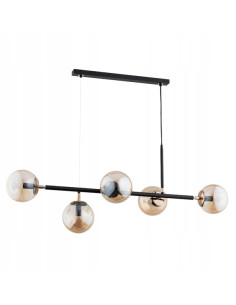 Lampa sufitowa DANSA z miodowymi kulami - nowoczesny styl do jadalni, salonu i sypialni, elegancka i funkcjonalna.