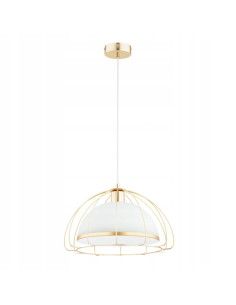 Lampa NERSY GOLD z eleganckim złotym stelażem – nowoczesne oświetlenie do sypialni, jadalni i kuchni