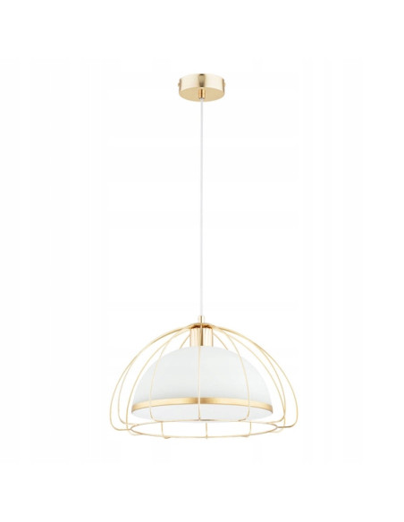 Lampa NERSY GOLD z eleganckim złotym stelażem – nowoczesne oświetlenie do sypialni, jadalni i kuchni