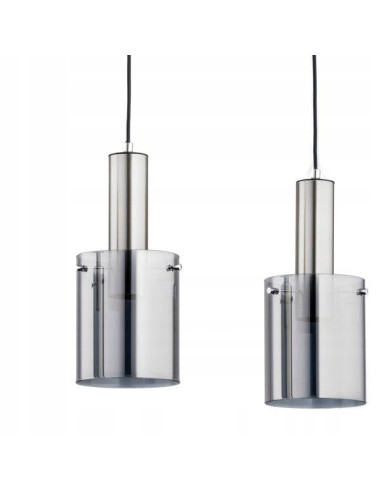 Lampa wisząca CELIA z chromowanymi akcentami - minimalistyczna elegancja do biura, salonu i jadalni