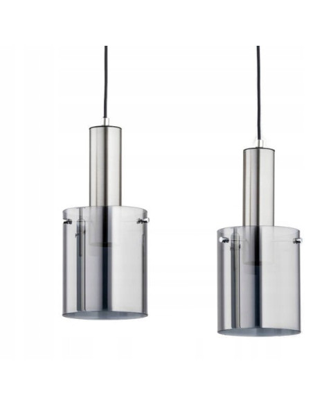 Lampa wisząca CELIA z chromowanymi akcentami - minimalistyczna elegancja do biura, salonu i jadalni