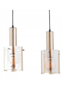 Lampa wisząca CELIA GOLD w stylu glamour, minimalistyczna z trzema punktami świetlnymi do eleganckich wnętrz. 2