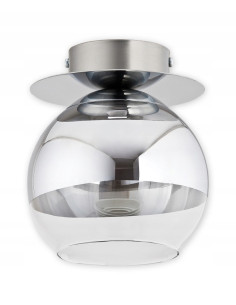 Plafon sufitowy LEMIR COLOURS - Nowoczesny, elegancki design w kolorze srebrnym i szarym do korytarza i schodów