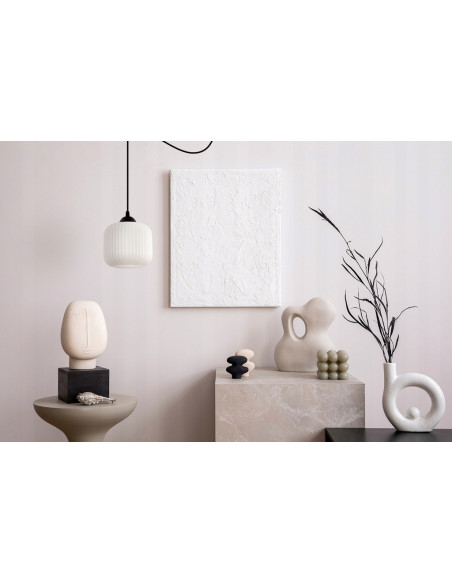 Lampa sufitowa RIFFLE w stylu skandynawskim, cylinder, regulowana wysokość, elegancka biała i czarna dekoracja wnętrz