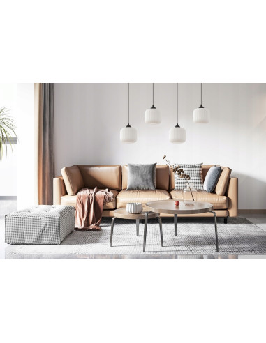 Lampa sufitowa RIFFLE - nowoczesne szklane klosze na eleganckiej podsufitce, idealna do każdego wnętrza.