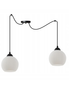 Lampa wisząca RIFFLE – nowoczesne oświetlenie w skandynawskim stylu z regulacją długości do salonu i jadalni