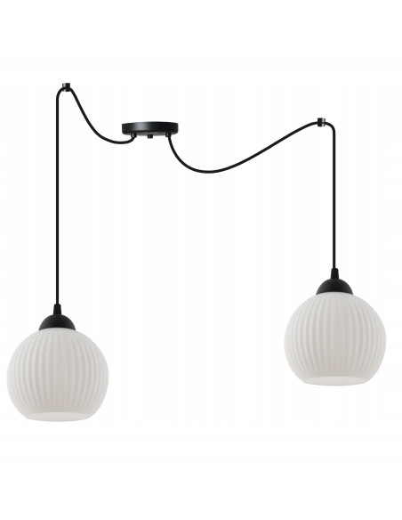 Lampa wisząca RIFFLE – nowoczesne oświetlenie w skandynawskim stylu z regulacją długości do salonu i jadalni