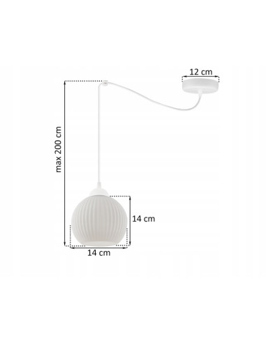 Lampa sufitowa RIFFLE, skandynawski design z regulowaną wysokością, idealna do jadalni i salonu