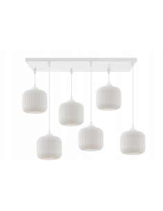 Lampa sufitowa RIFFLE z ryflowanymi kloszami – nowoczesne oświetlenie do skandynawskich wnętrz 2