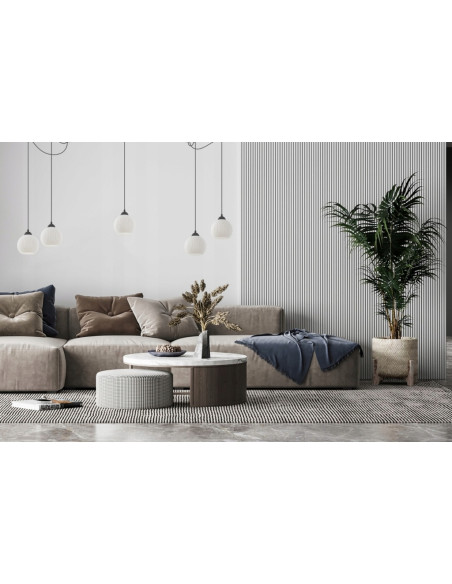 Lampa wisząca RIFFLE w stylu nowoczesnym, regulowane ramiona, eleganckie oświetlenie z 5 punktami E27, szklane klosze