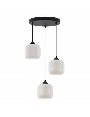 Nowoczesny żyrandol RIFFLE w stylu glamour z regulacją wysokości, idealny do jadalni i salonu.