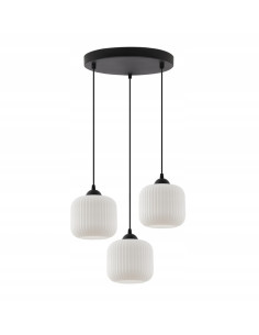 Nowoczesny żyrandol RIFFLE w stylu glamour z regulacją wysokości, idealny do jadalni i salonu. 2