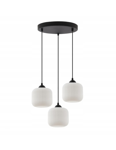 Nowoczesny żyrandol RIFFLE w stylu glamour z regulacją wysokości, idealny do jadalni i salonu.