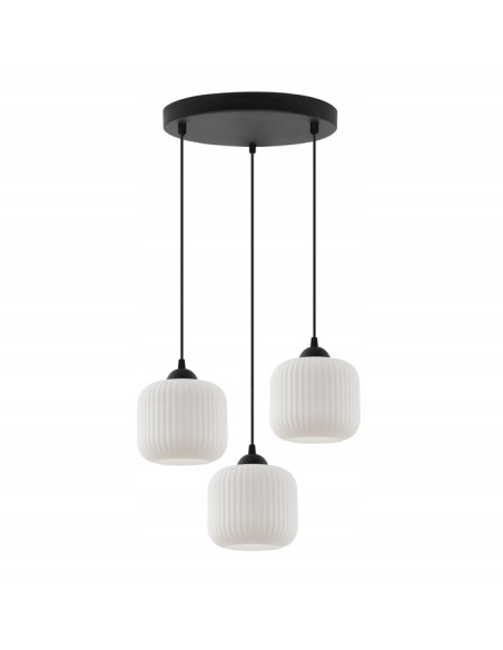 Nowoczesny żyrandol RIFFLE w stylu glamour z regulacją wysokości, idealny do jadalni i salonu.