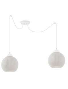 Lampa sufitowa RIFFLE w stylu skandynawskim z szklanymi kloszami - eleganckie oświetlenie do wnętrz 2