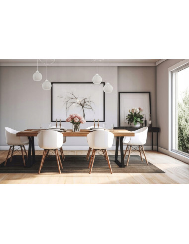 Lampa sufitowa RIFFLE w stylu skandynawskim z szklanymi kloszami - eleganckie oświetlenie do wnętrz