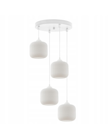 Lampa wisząca RIFLLE - szklany lampion w stylu glamour do nowoczesnych wnętrz, idealna do salonu i jadalni