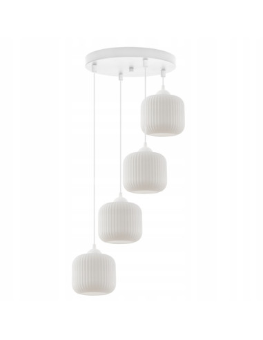 Lampa wisząca RIFLLE - szklany lampion w stylu glamour do nowoczesnych wnętrz, idealna do salonu i jadalni