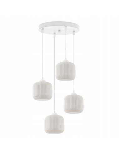 Lampa wisząca RIFLLE - szklany lampion w stylu glamour do nowoczesnych wnętrz, idealna do salonu i jadalni